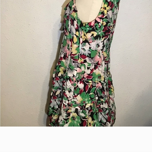 Moulinette soeurs floral silk dress size 10 - Picture 4 of 10